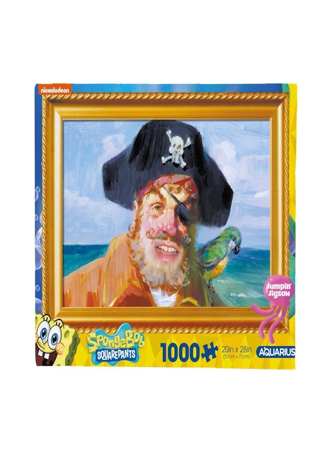 Aquarius Spongebob Painty The Pirate 1000pc Puzzle (1000 Piece Jigsaw Puzzle) - Glare Free - Precision Fit - Officially Licensed SongeBob SqaurePants Merchandise & Collectibles -22x28 Inches - Image 1